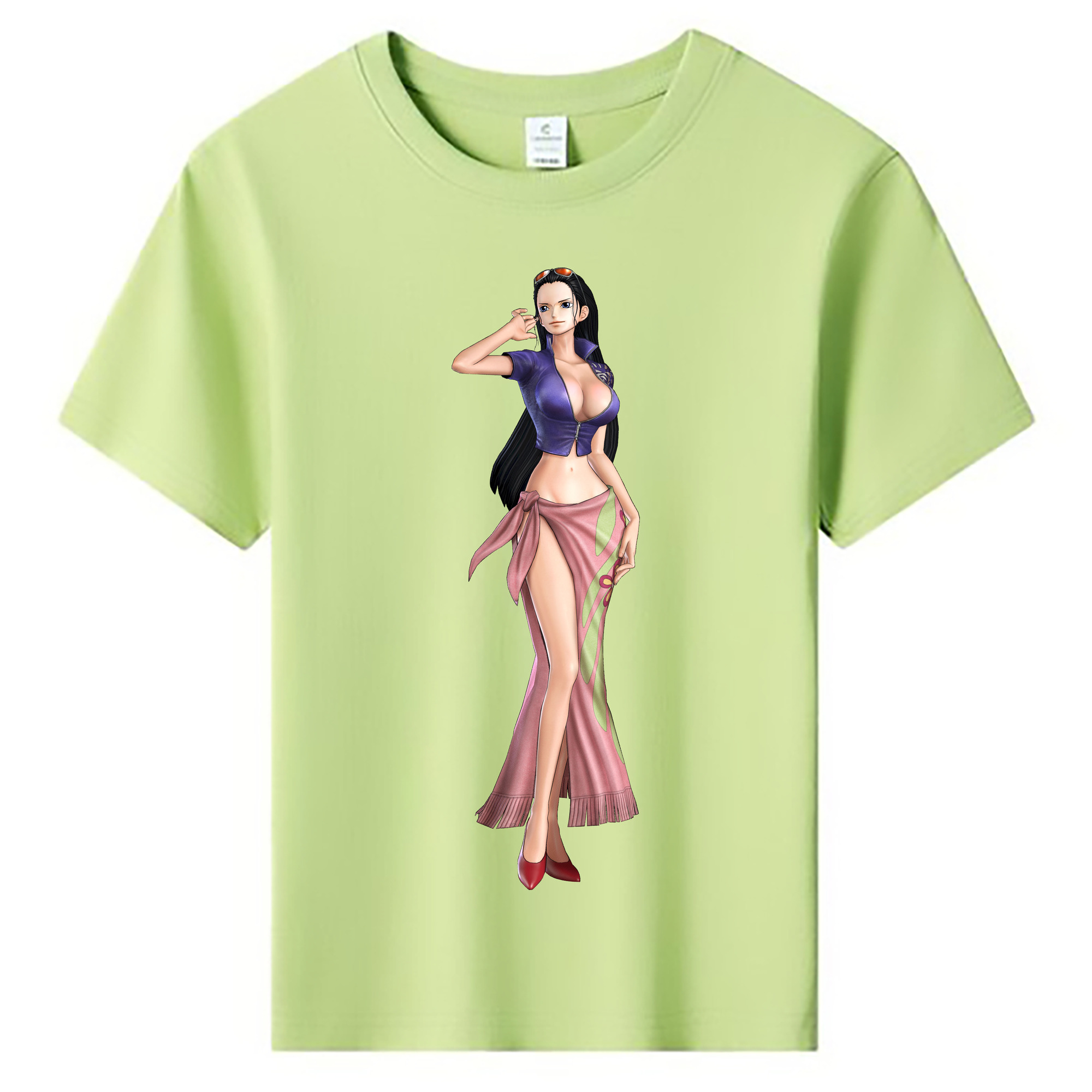 ワンピース ニコ・ロビン ONE PIECE Nico Robin 綿100％キッズTシャツ（フロントプリント）